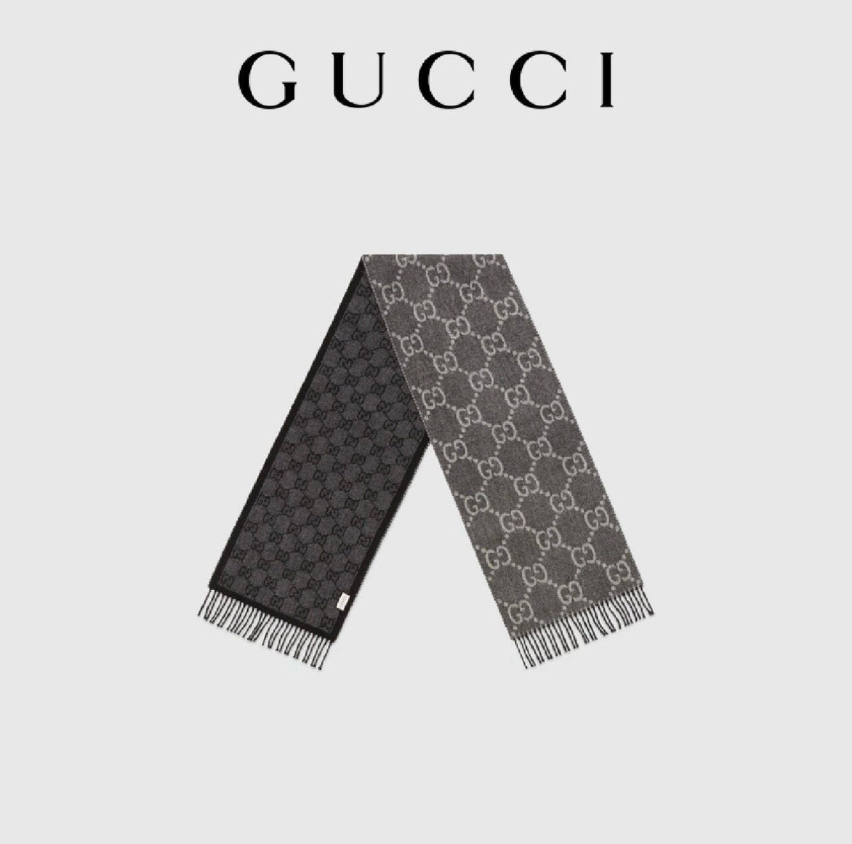Gucci Interlocking G Fringed Scarf — hero