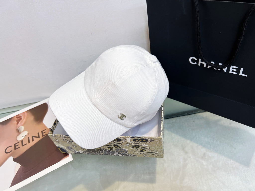 Chanel Baseball Cap - Blue / White