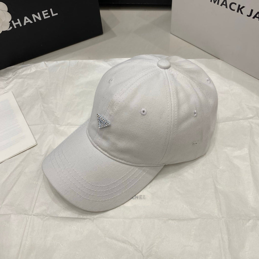 Prada Baseball Cap - White / Black