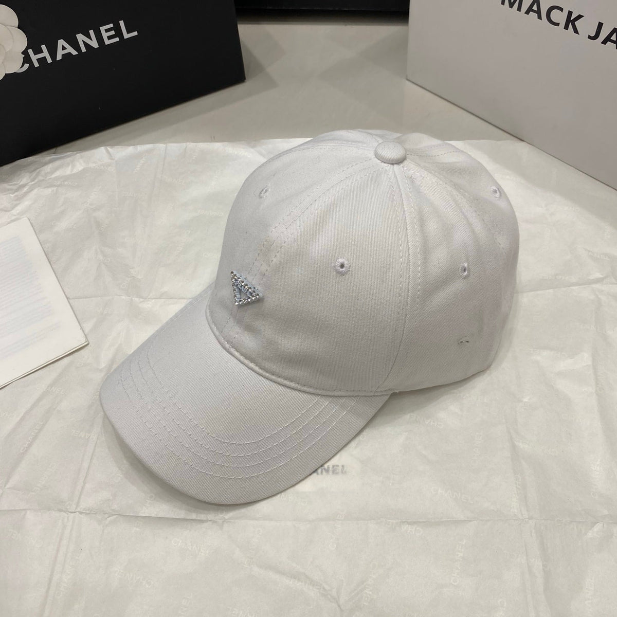 Prada Baseball Cap - White / Black