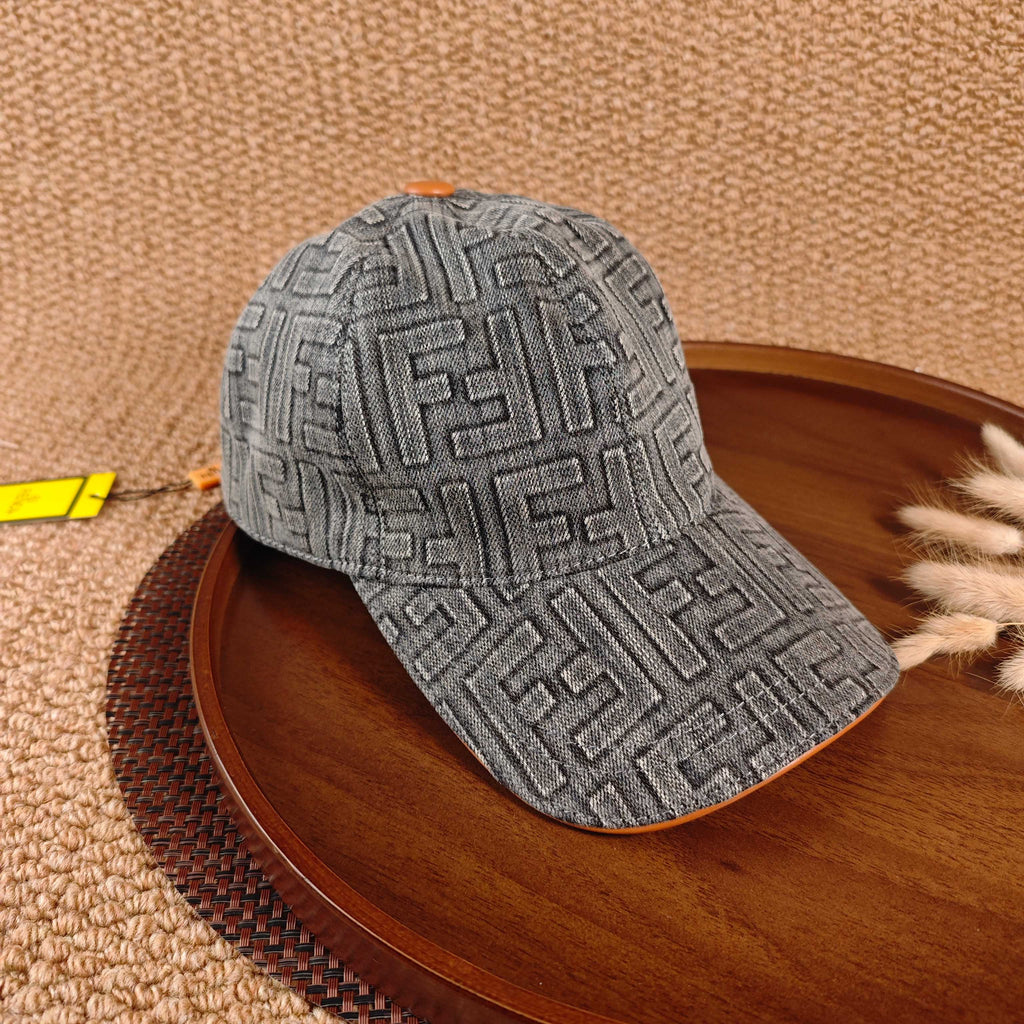 Fendi Baseball Cap - Light Grey