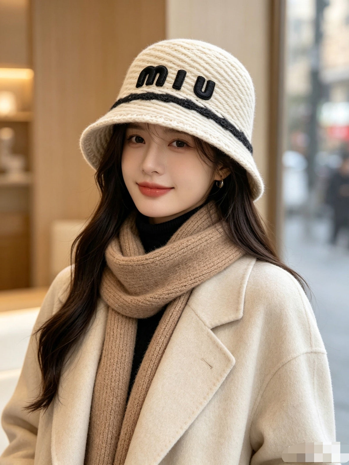 Miu Miu Knitted Bucket Hat